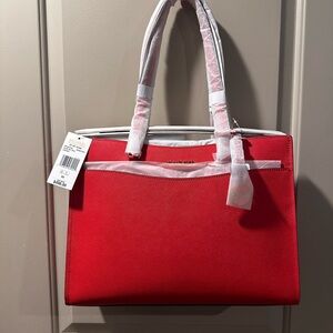 Michael Kors Red Tote Bag